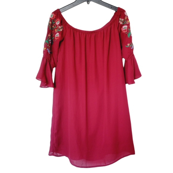 Bleuh Ciel Bell Sleeve Peasant Dress - Picture 8 of 8